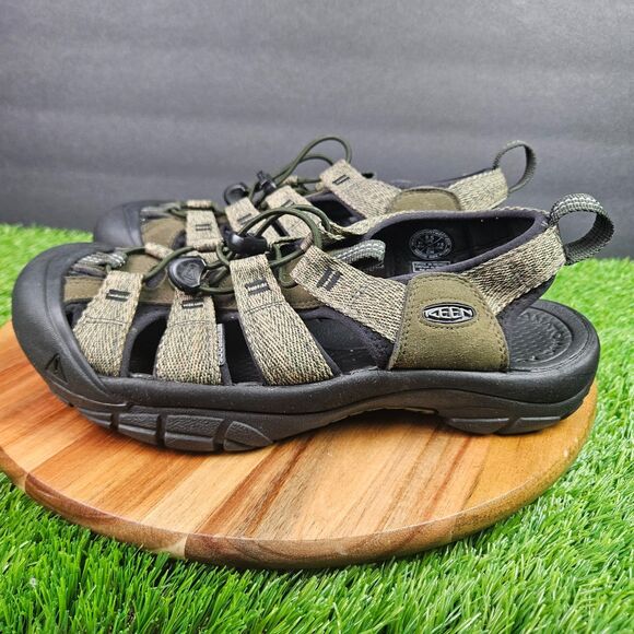 Keen Newport H2 Waterproof Sandal Men’s Size 8.5 Olive Green Black Hiking Shoes main image 7